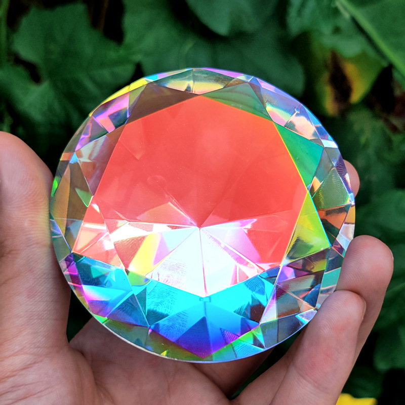 30-80mm AB Colorful K9 Crystal - Paper Weight Crystal 评论和价格