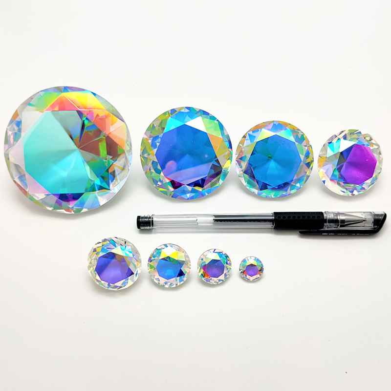 30-80mm AB Colorful K9 Crystal - Paper Weight Crystal 评论和价格