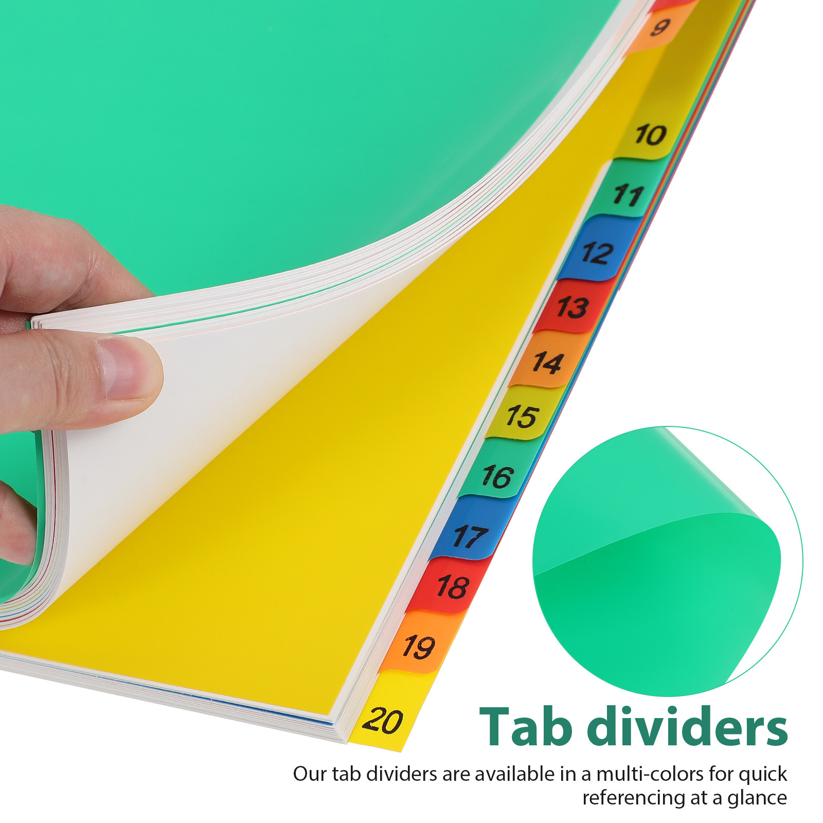 20 Pages A4 Size Color Coded P - Tab Divider A4 评论和价格