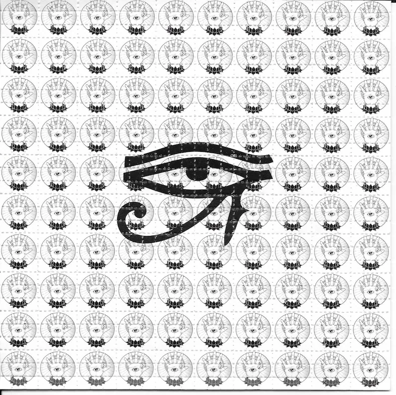 Eye of Providence Psychedelic  - Ink Blotter Paper 评论和价格
