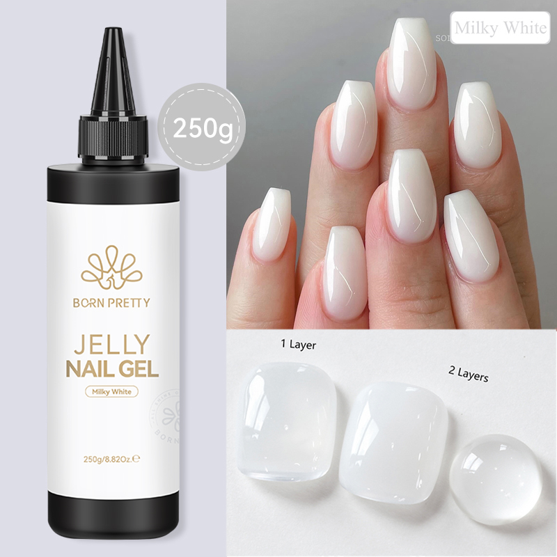 BORN PRETTY 250g Jelly Milky W - Gel Refill Pack 评论和价格